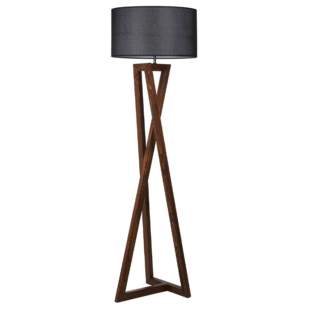 Lampa stojąca nowoczesna Klavoir czarna - zdjęcie 1