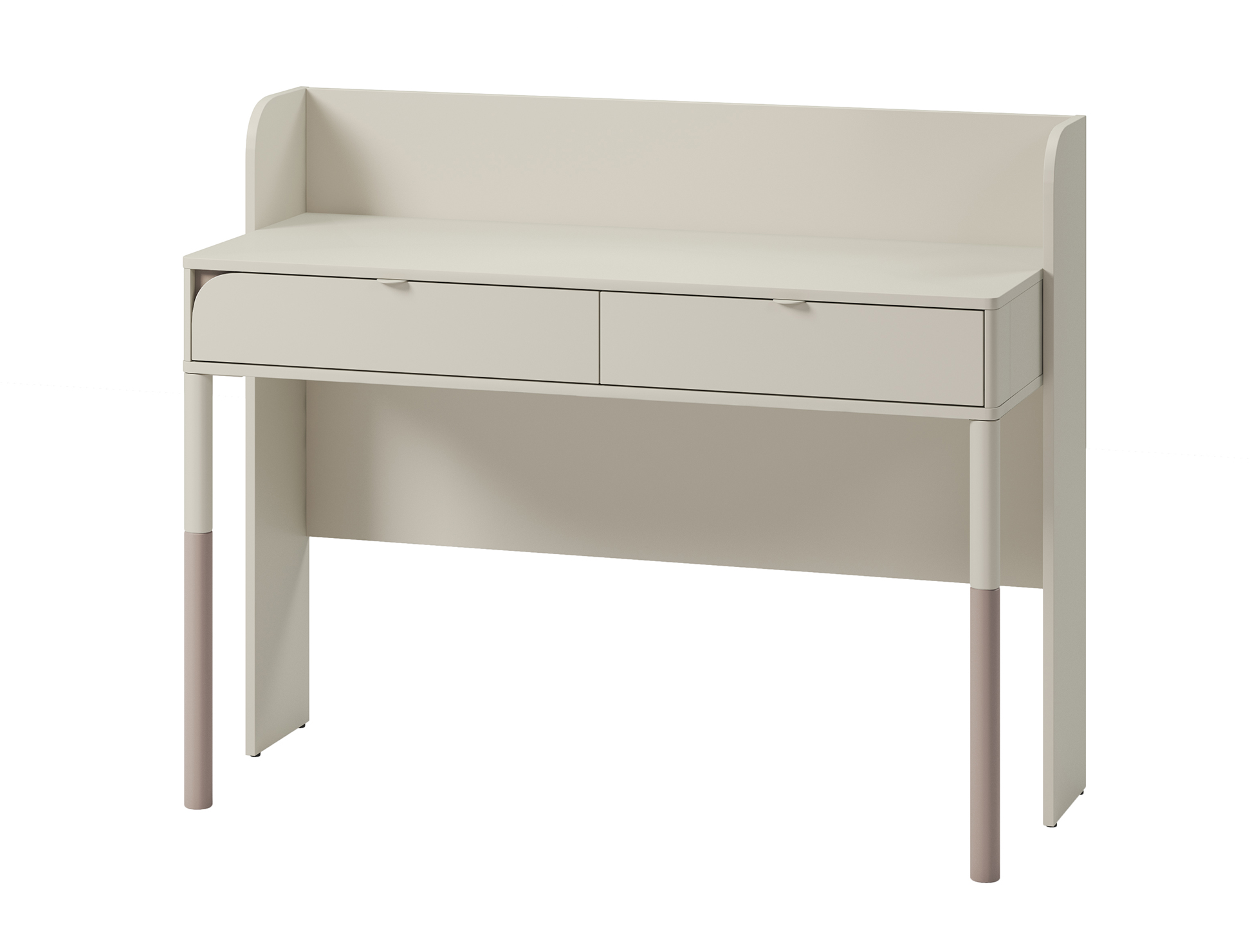 Biurko Harmony z dwiema szufladami 122 x 50 cm kaszmir - zdjęcie 1