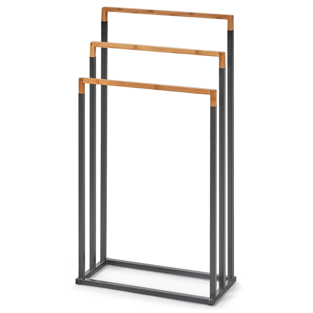 Wieszak na ręczniki Skanie czarny - zdjęcie 1