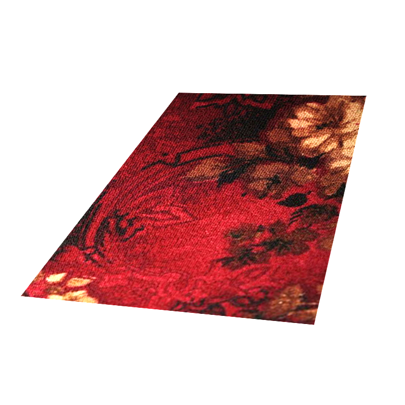 Dywan Stamp Flora 2 bordowy - zdjęcie 1