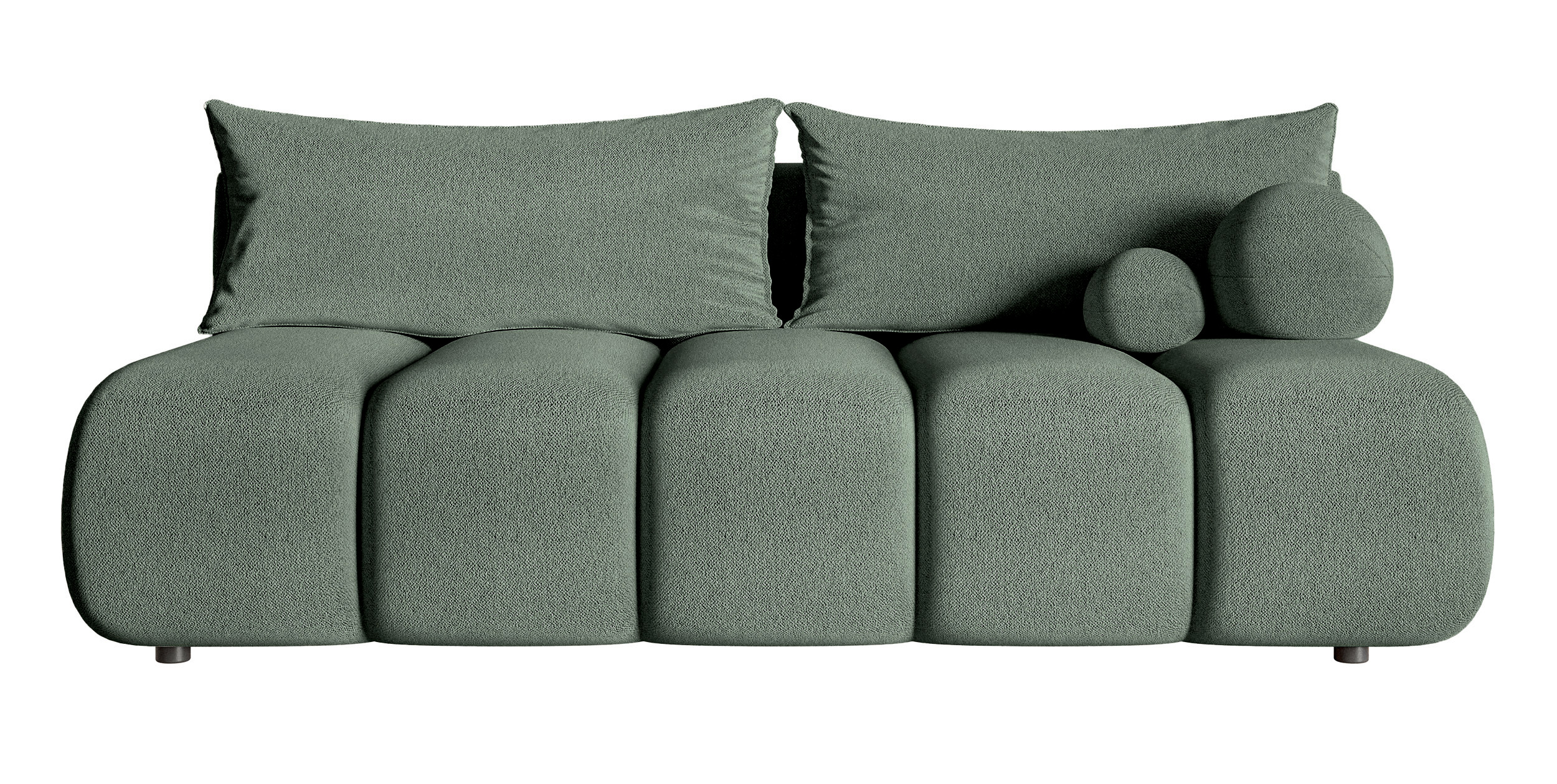 Kanapa trzyosobowa Dandelino Mini z funkcją spania szałwiowa szenil