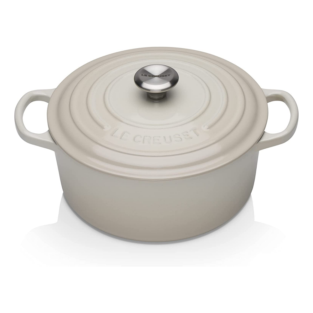 Le Creuset - Brytfanna żeliwna Signature 26 cm kremowa - zdjęcie 1