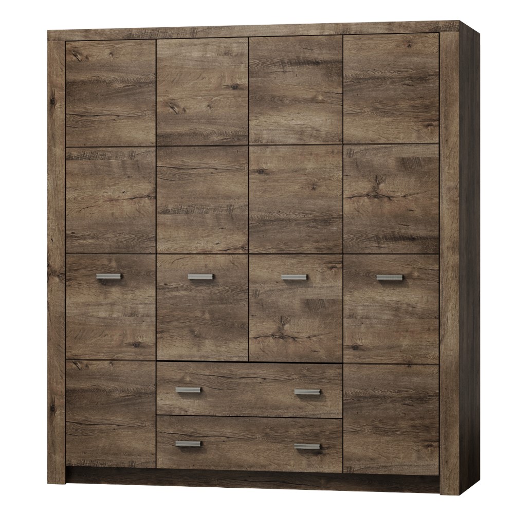 Szafa czterodrzwiowa Inaren 178cm, otwierane drzwi - zdjęcie 1