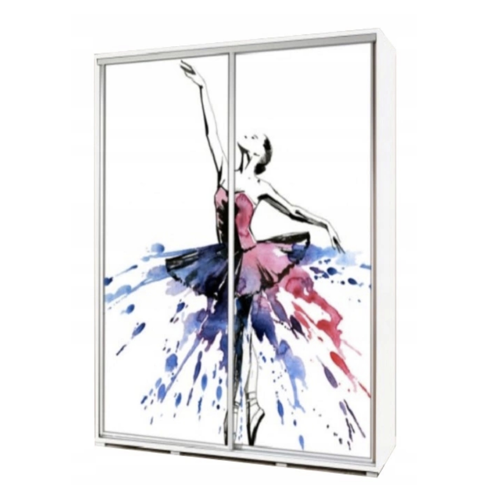 Szafa Wenecja 155 cm Baletnica akwarelowa - zdjęcie 1