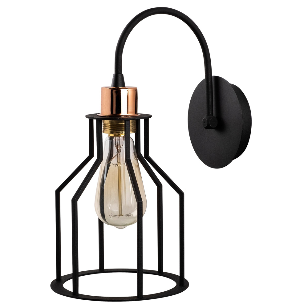 Kinkiet ścienny Franklog czarny - zdjęcie 1