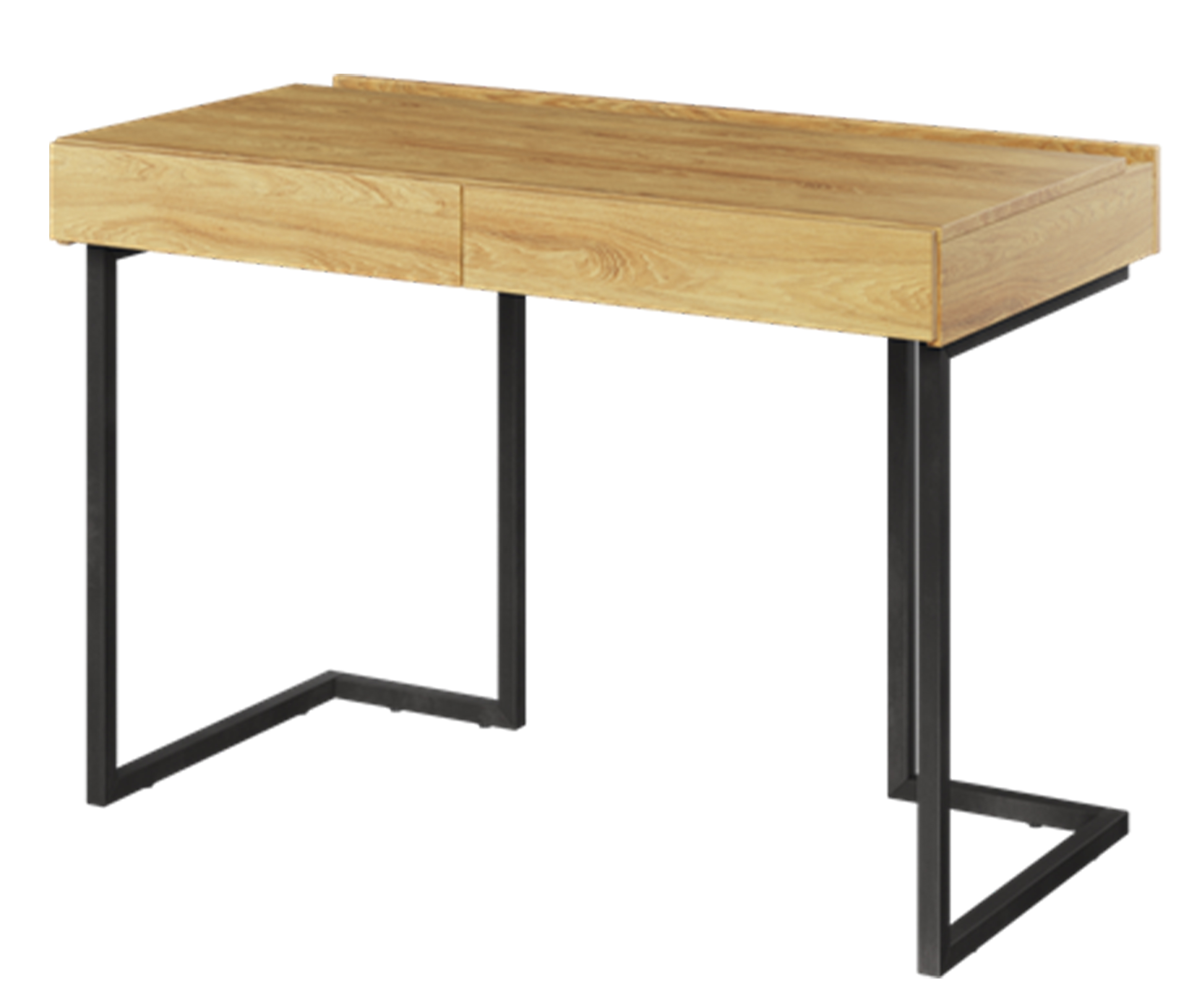 Biurko Teen Flex z szufladami 110 cm Hikora naturalna / raw steel - zdjęcie 1