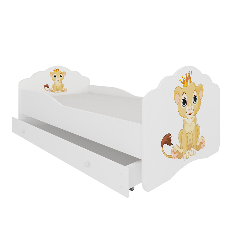 Łóżko dziecięce Sissa 160x80 cm Lew z szufladą - zdjęcie 1
