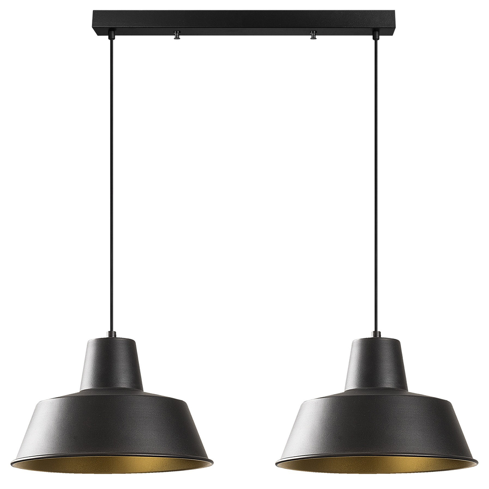 Lampa sufitowa Ardulace x2 62 cm czarna/złota - zdjęcie 1