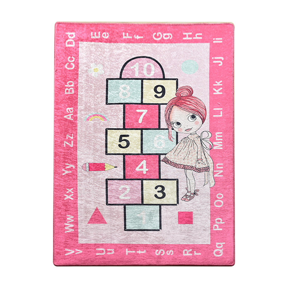 Dywan do pokoju dziecięcego Dinkley Klasy różowy 100x160 cm - zdjęcie 1