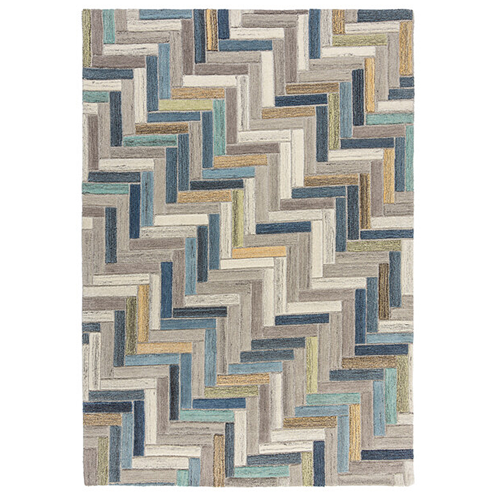 Dywan wełniany Russo stonowany/wielokolorowy - zdjęcie 1