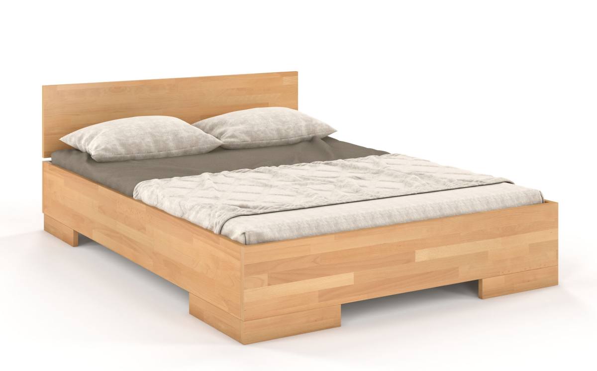 Łóżko Noava z drewna bukowego 140x200 cm Naturalny - zdjęcie 1