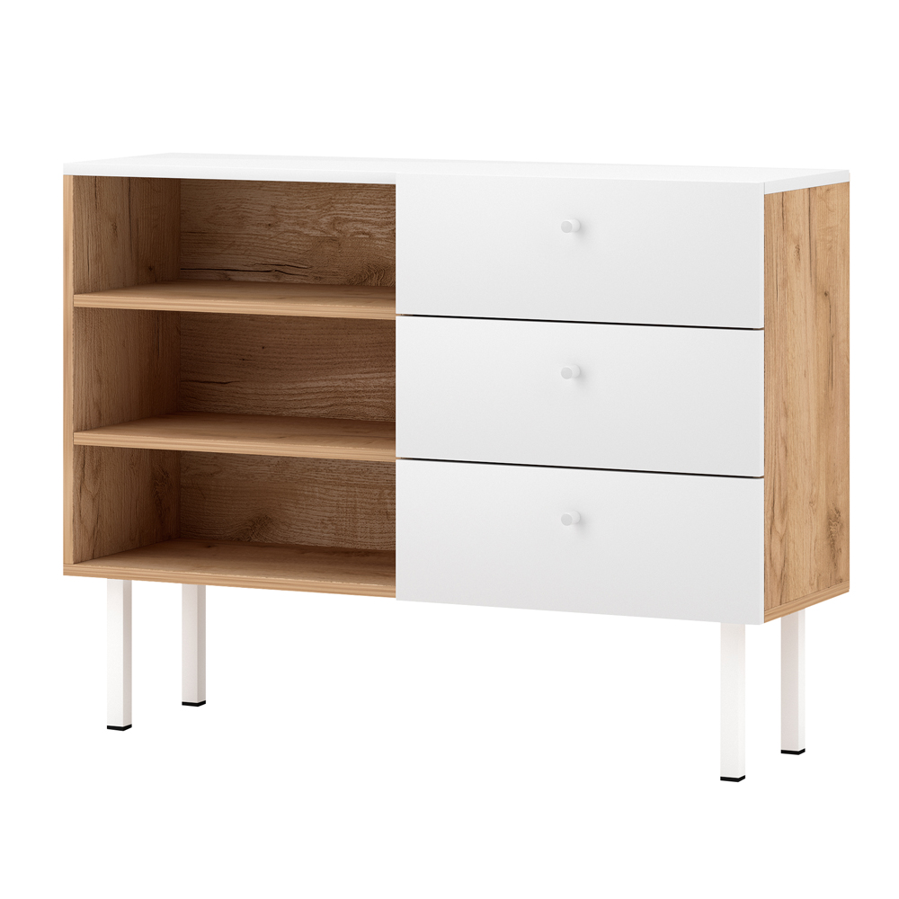 Komoda Blaire dąb artisan/biały - zdjęcie 1