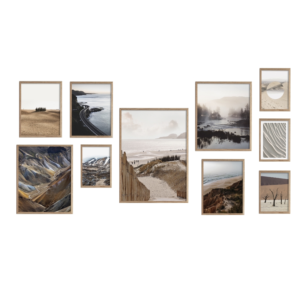Galeria dziesięciu obrazów na ścianę Bateza z wyborem ramy - zdjęcie 1