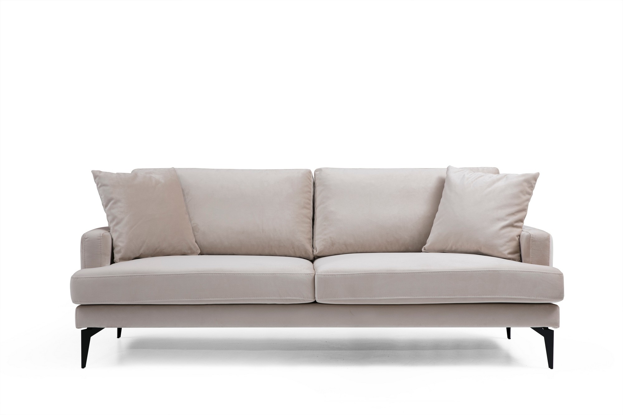 Sofa 3-osobowa Toyon 205 cm beżowa - zdjęcie 1
