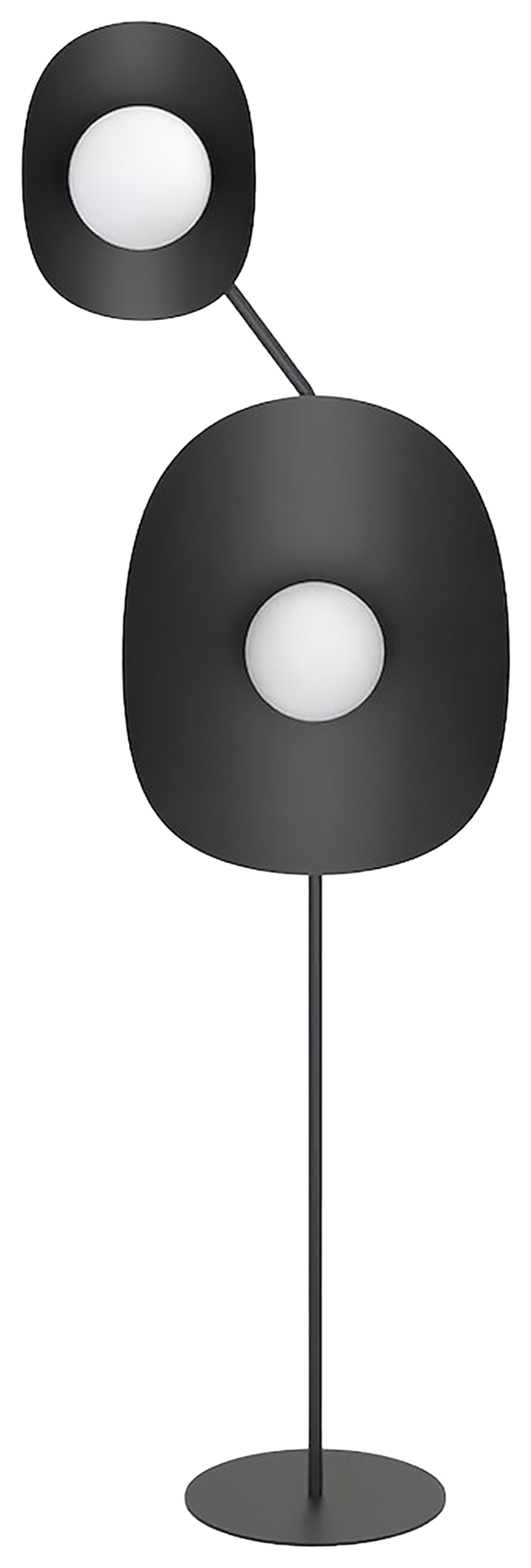 Lampa podłogowa Delulu x2 czarna - zdjęcie 1