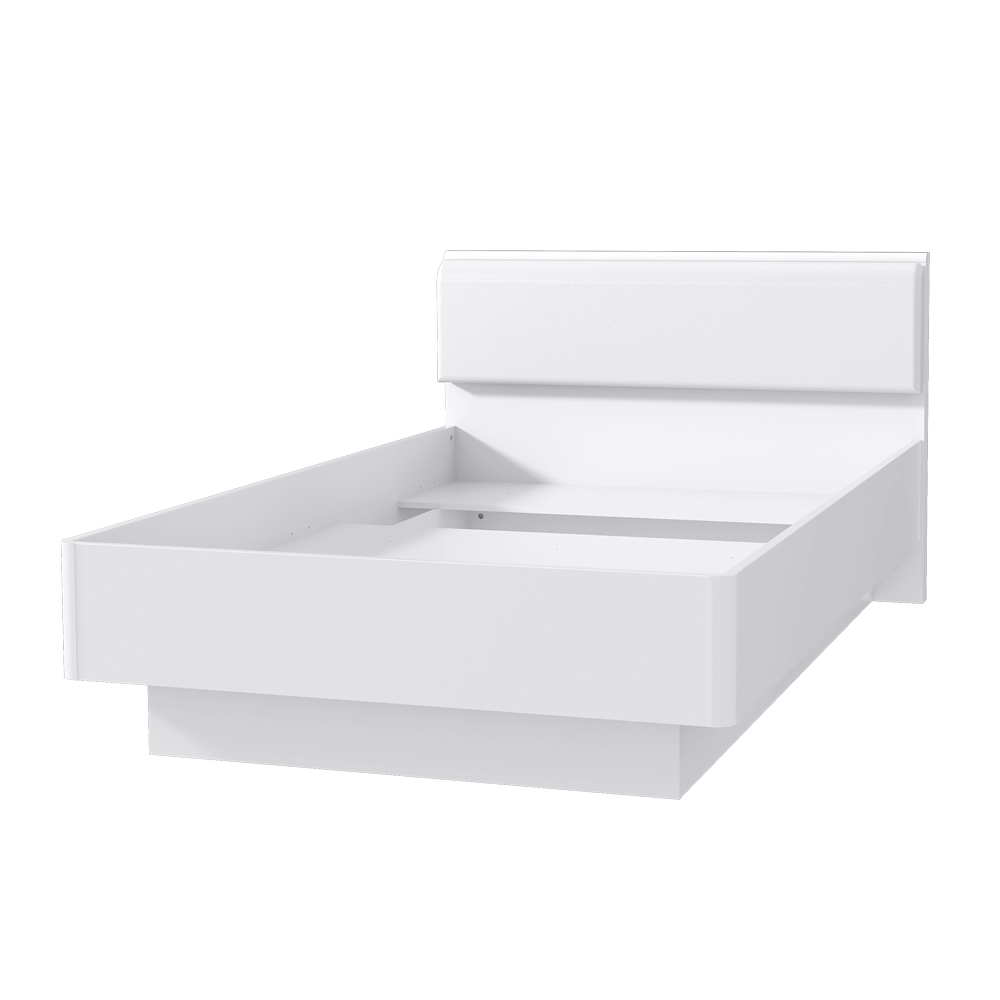 Łóżko ze stelażem Snow 120x200 cm - zdjęcie 1