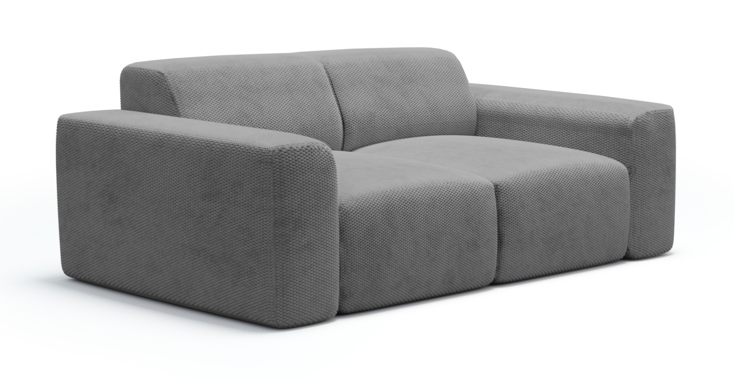 Sofa dwuosobowa Terrafino ciemnoszara w tkaninie hydrofobowej - zdjęcie 1
