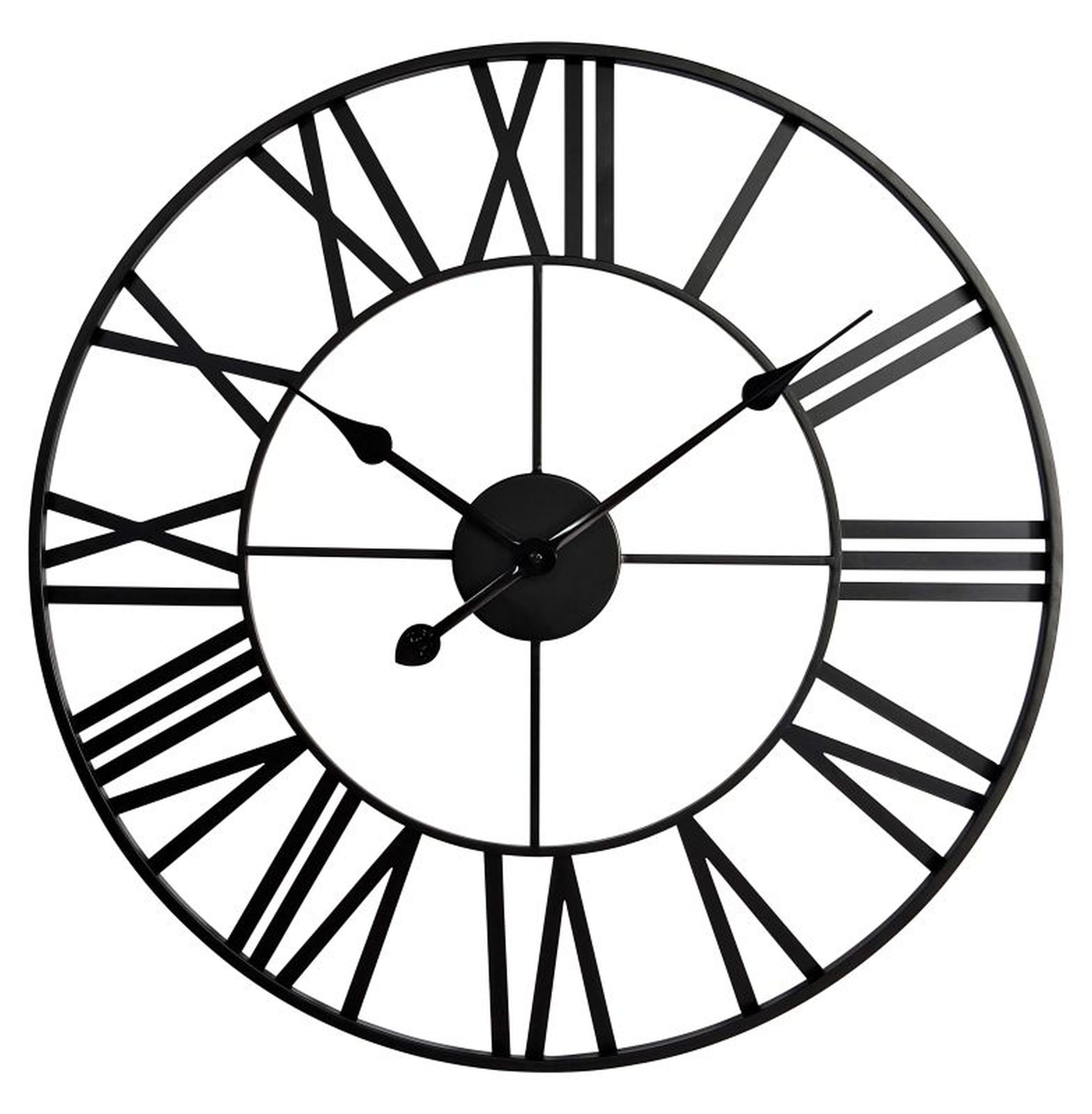 Zegar ścienny Kaikara 60 cm czarny - zdjęcie 1