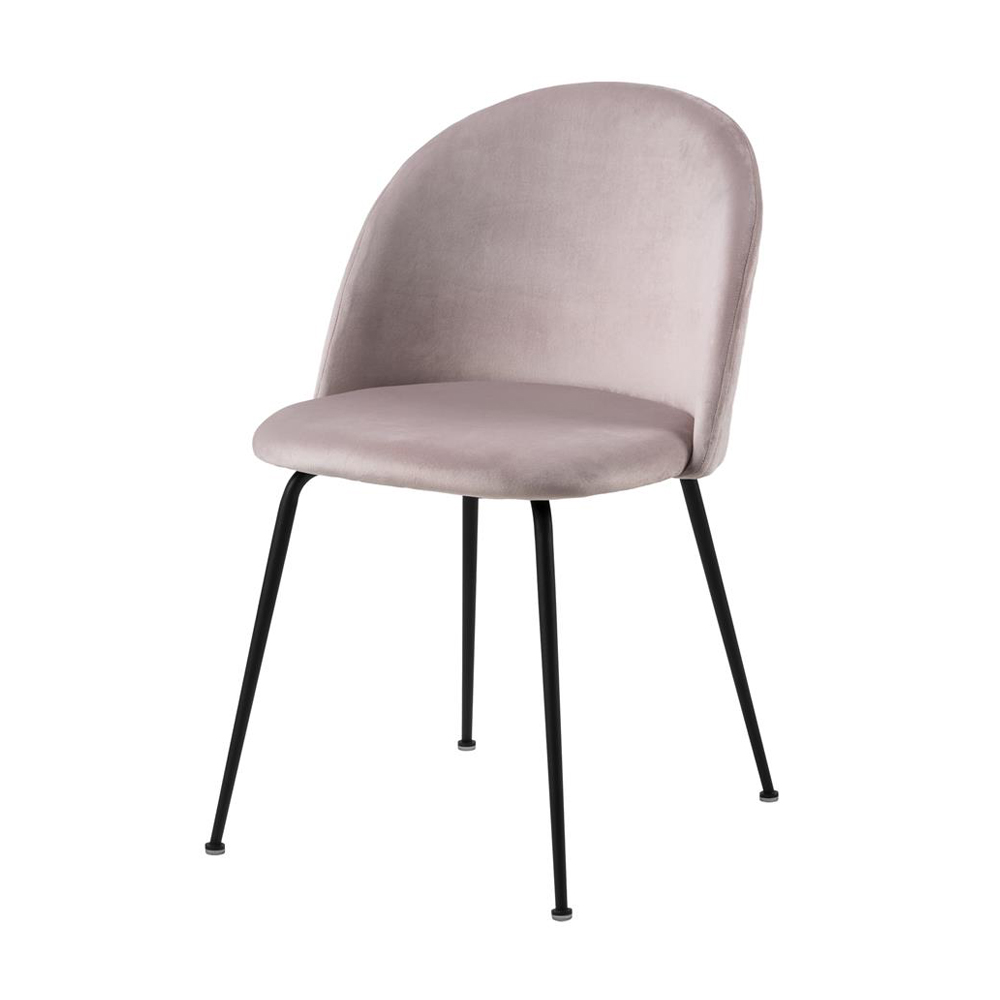 Krzesło tapicerowane Pulasan różowe