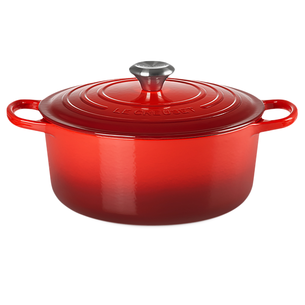 Le Creuset - Brytfanna żeliwna Signature 26 cm czerwona - zdjęcie 1