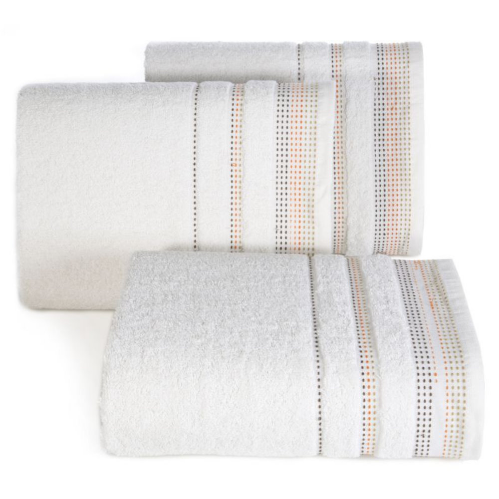 Ręcznik bawełniany Ollechio kremowy - zdjęcie 1