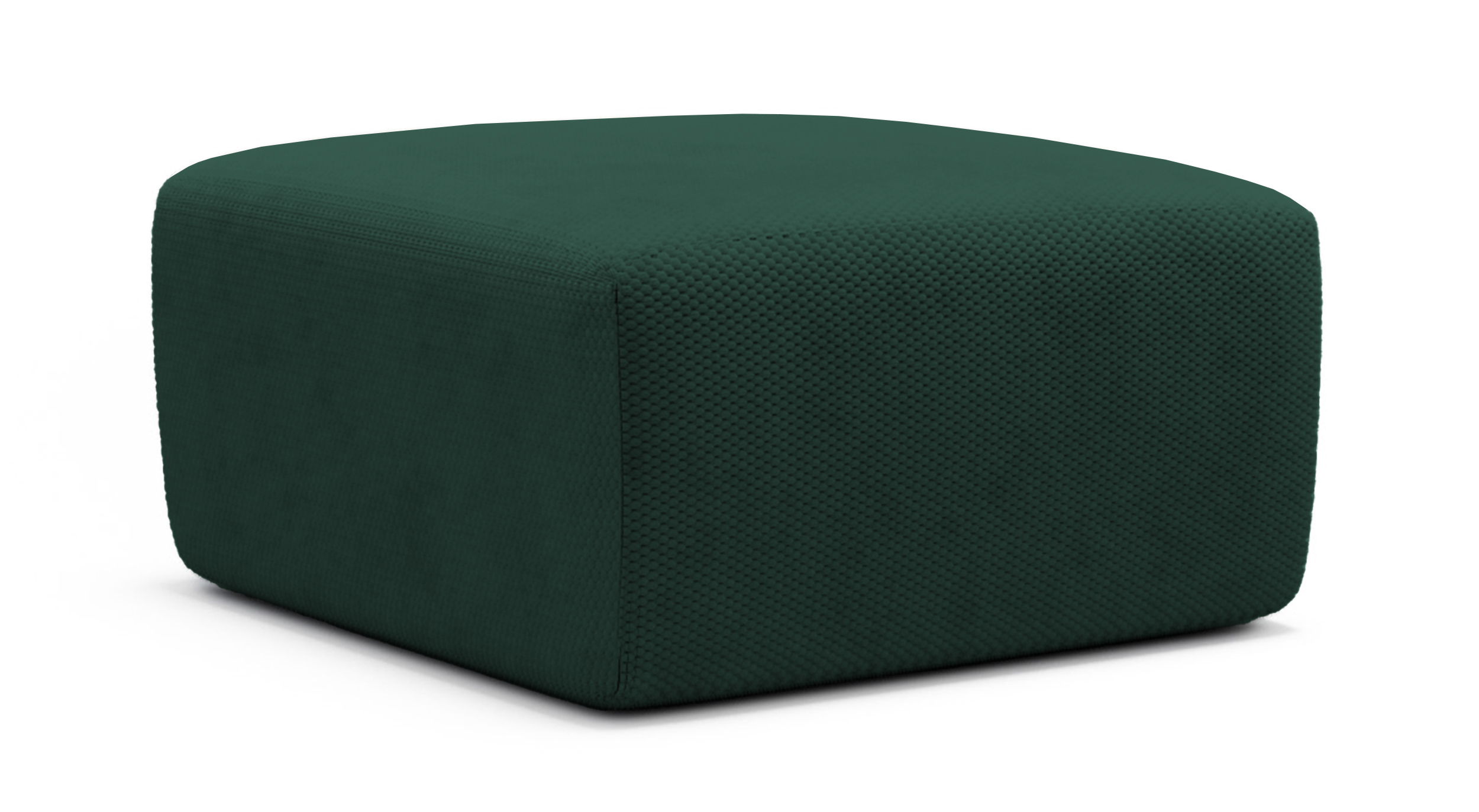 Pufa Terrafino 80x80 cm zielona w tkaninie hydrofobowej - zdjęcie 1