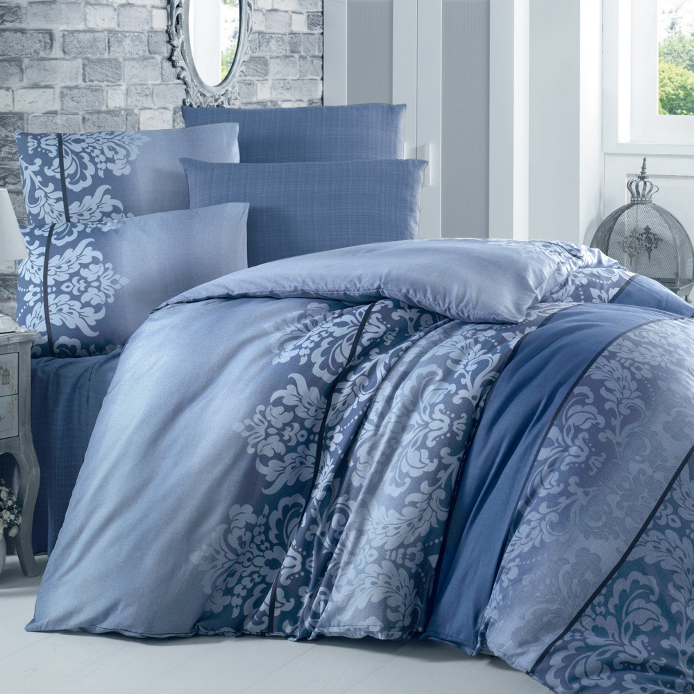 Pościel Gamez 200x220 cm niebieska - zdjęcie 1