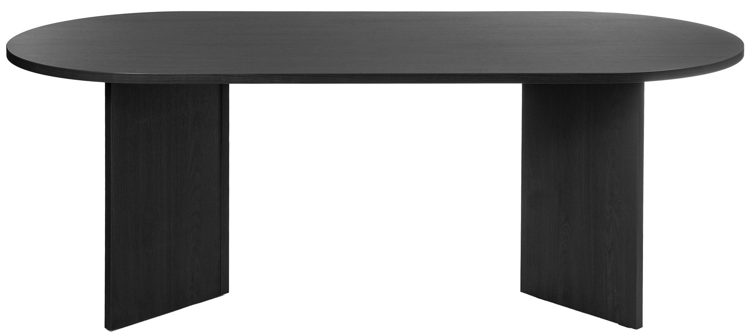 Table Ovo 204 cm Frêne Portland Noir