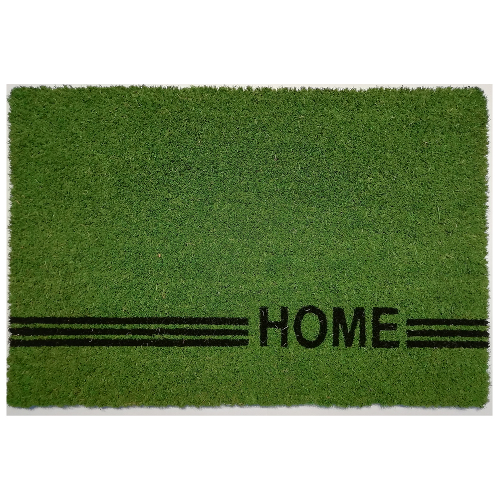 Wycieraczka do butów Gwen z napisem Home 40x60 cm zielona - zdjęcie 1