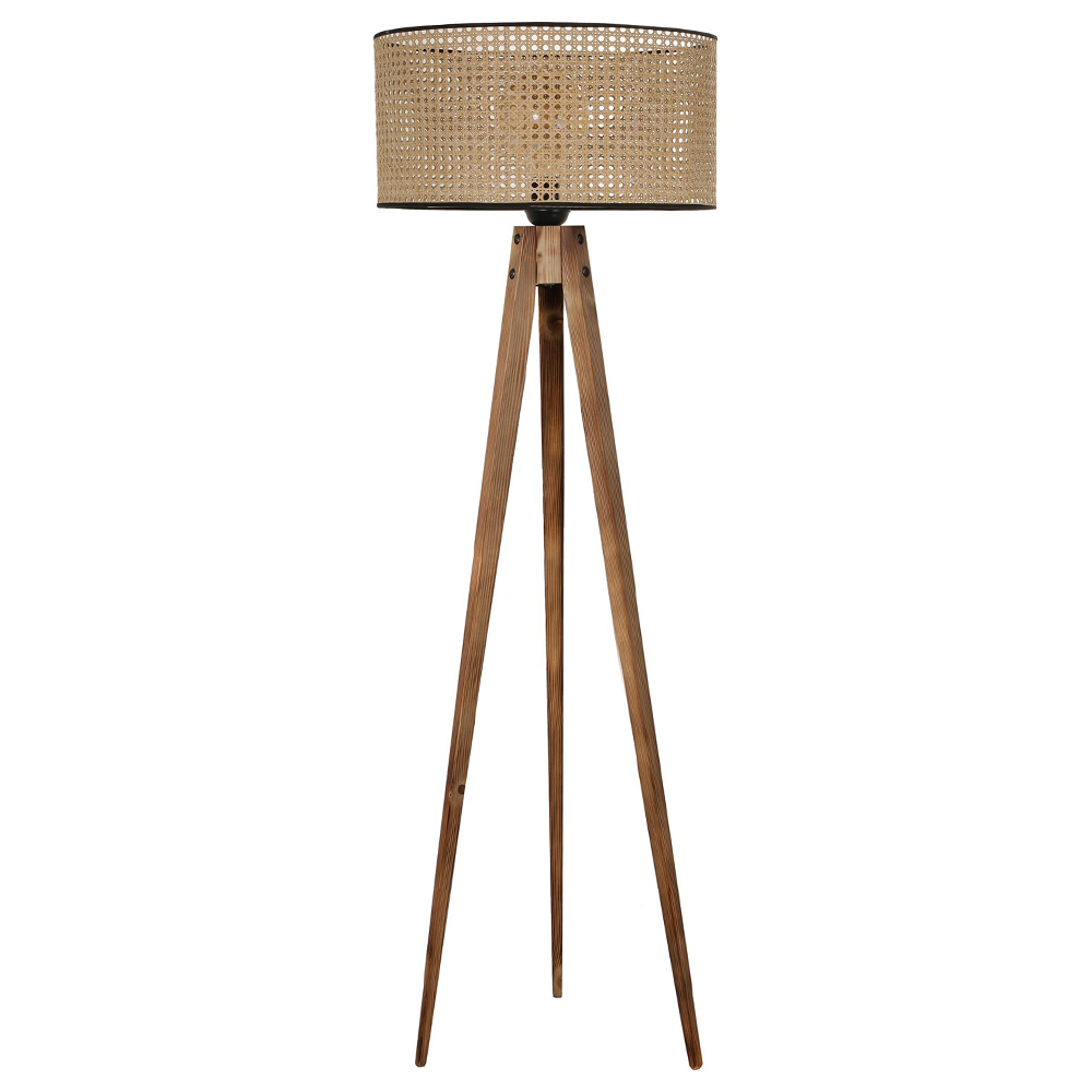 Lampa stojąca Maidirred brązowa na trzech nogach - zdjęcie 1