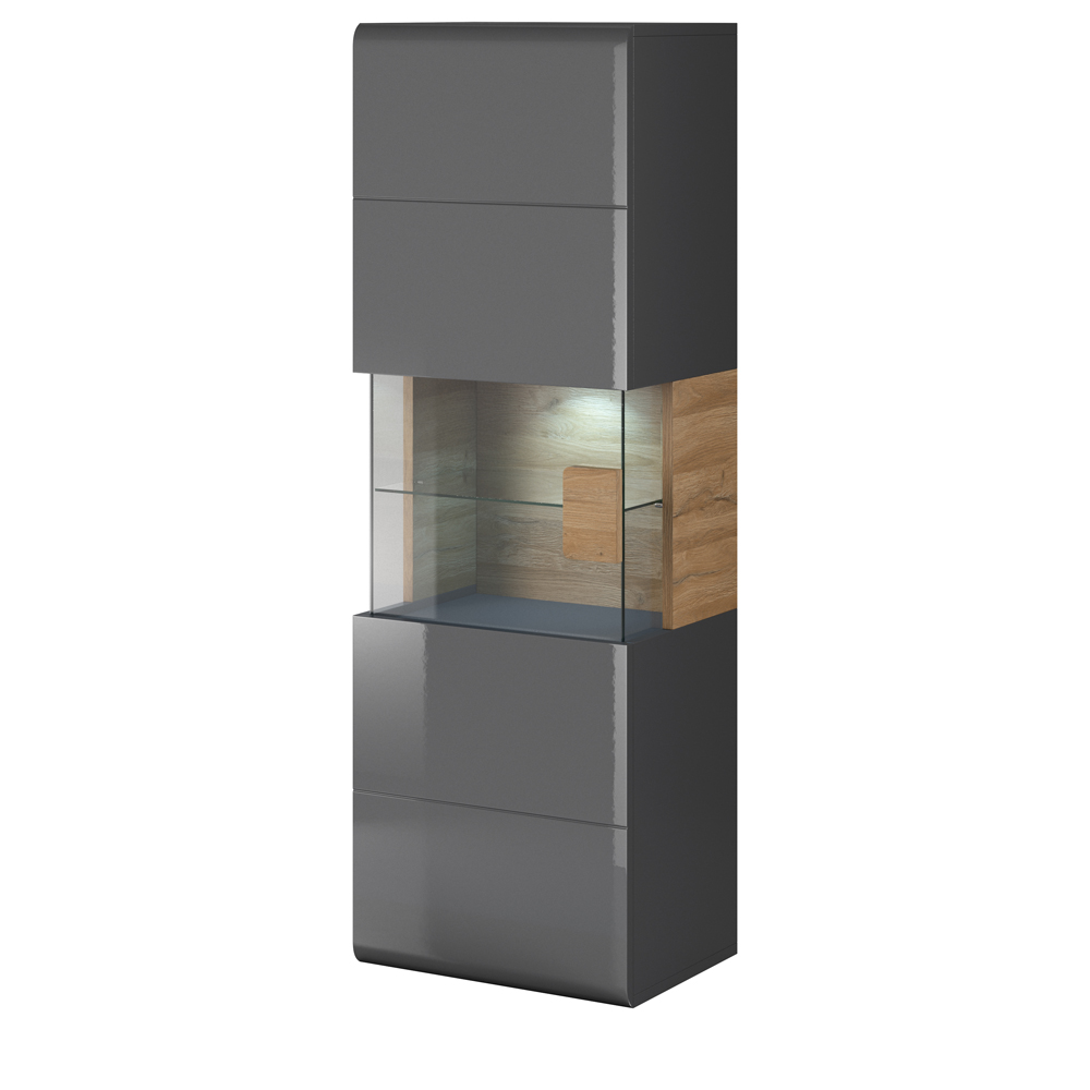 Witryna wisząca Aleyna antracyt - zdjęcie 1