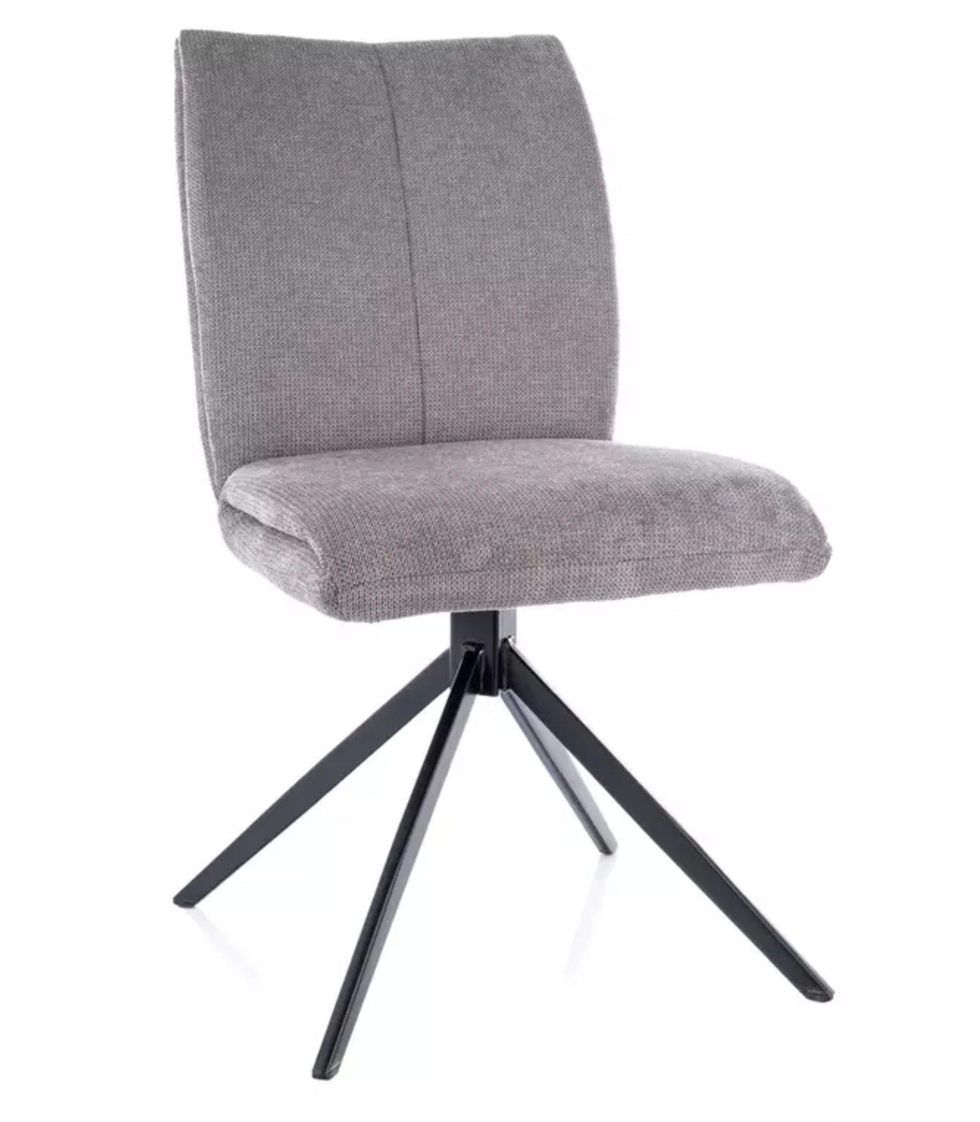 Krzesło tapicerowane Coco obrotowe szare - zdjęcie 1