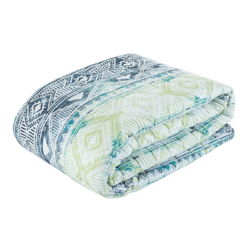 Narzuta Gudodi 200x220 cm z motywem geometrycznym granatowa - zdjęcie 1