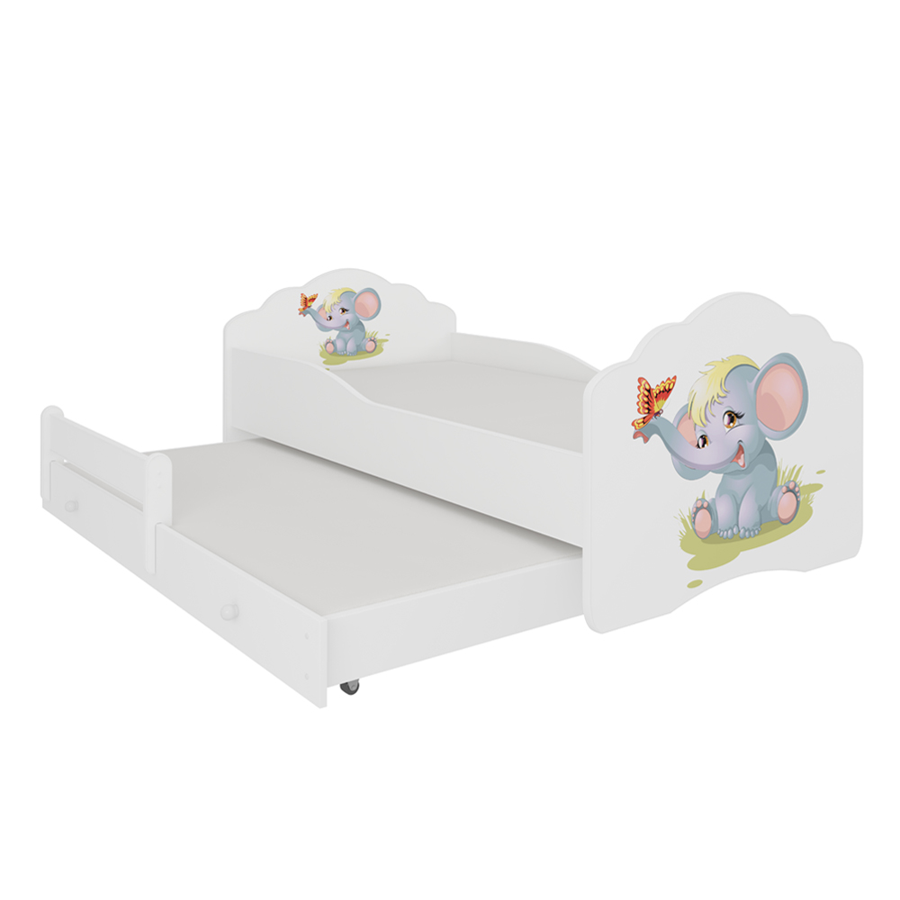 Łóżko dziecięce podwójne Ruhsen 160x80 cm Słonik - zdjęcie 1