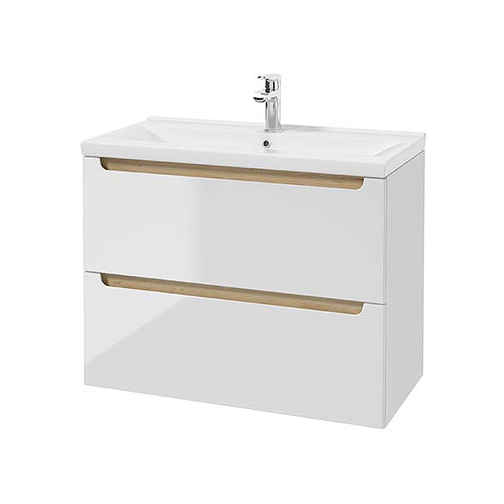 Szafka pod umywalkę Saeli z dwiema szufladami 80x40 cm - zdjęcie 1