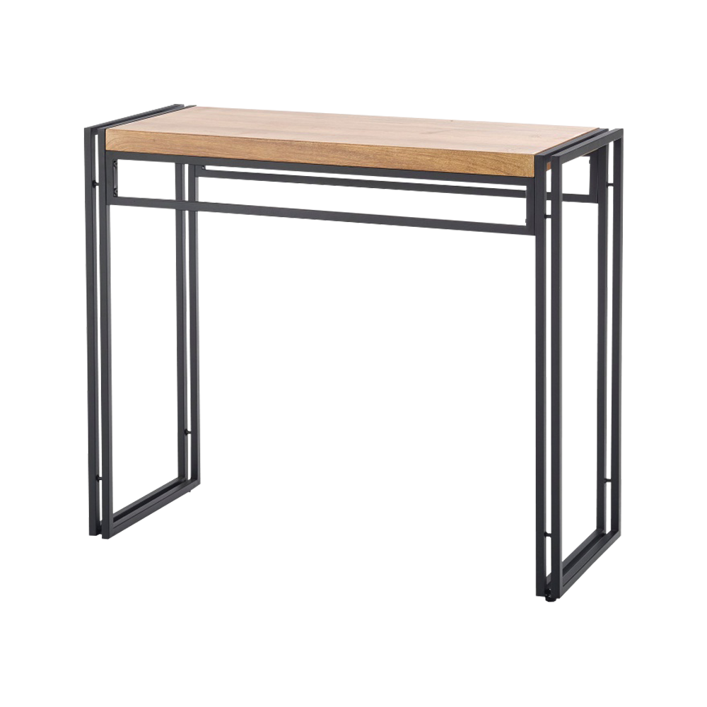 Konsola Shazam 90x35 cm dąb złoty - czarny - zdjęcie 1