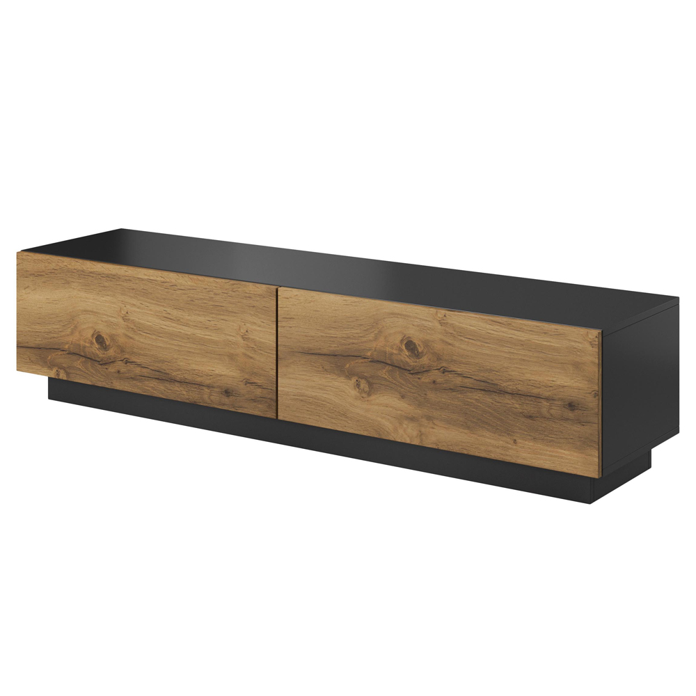 Szafka RTV Wabova stojąca 160 cm antracyt - dąb wotan - zdjęcie 51