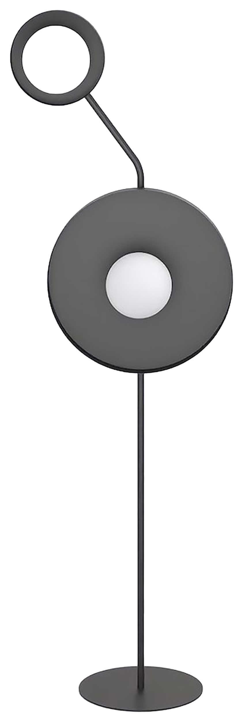 Lampa podłogowa Kiss x2 czarna - zdjęcie 1