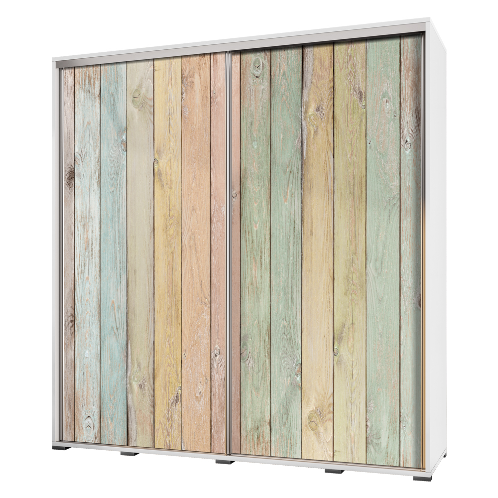 Szafa Wenecja 205 cm Drewno pastelowe - zdjęcie 1