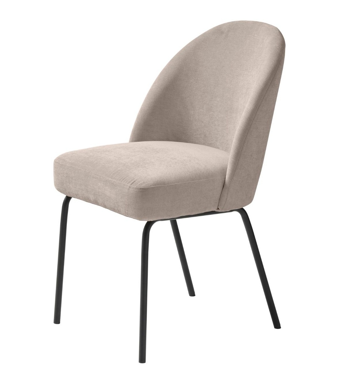 Krzesło tapicerowane Nelicials szary szenil - zdjęcie 1