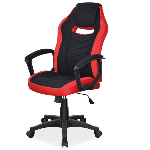 Fotel gamingowy Cassel czarno - czerwony - zdjęcie 1
