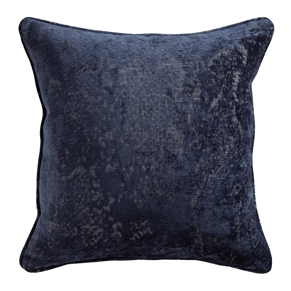 Poduszka dekoracyjna Broccolo 45x45 cm ciemnoniebieska - zdjęcie 1