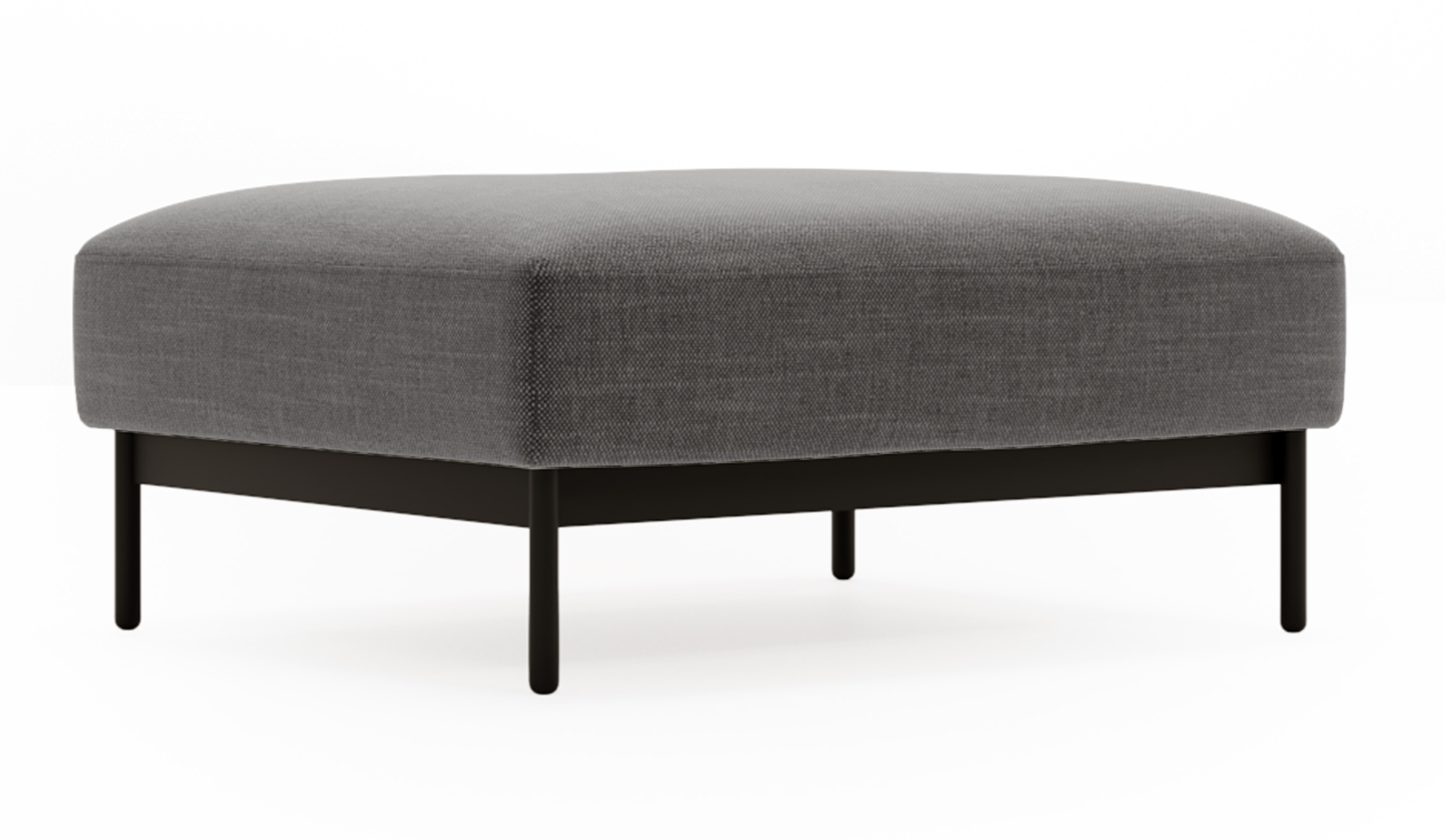 Pufa Solianero szara plecionka - zdjęcie 1