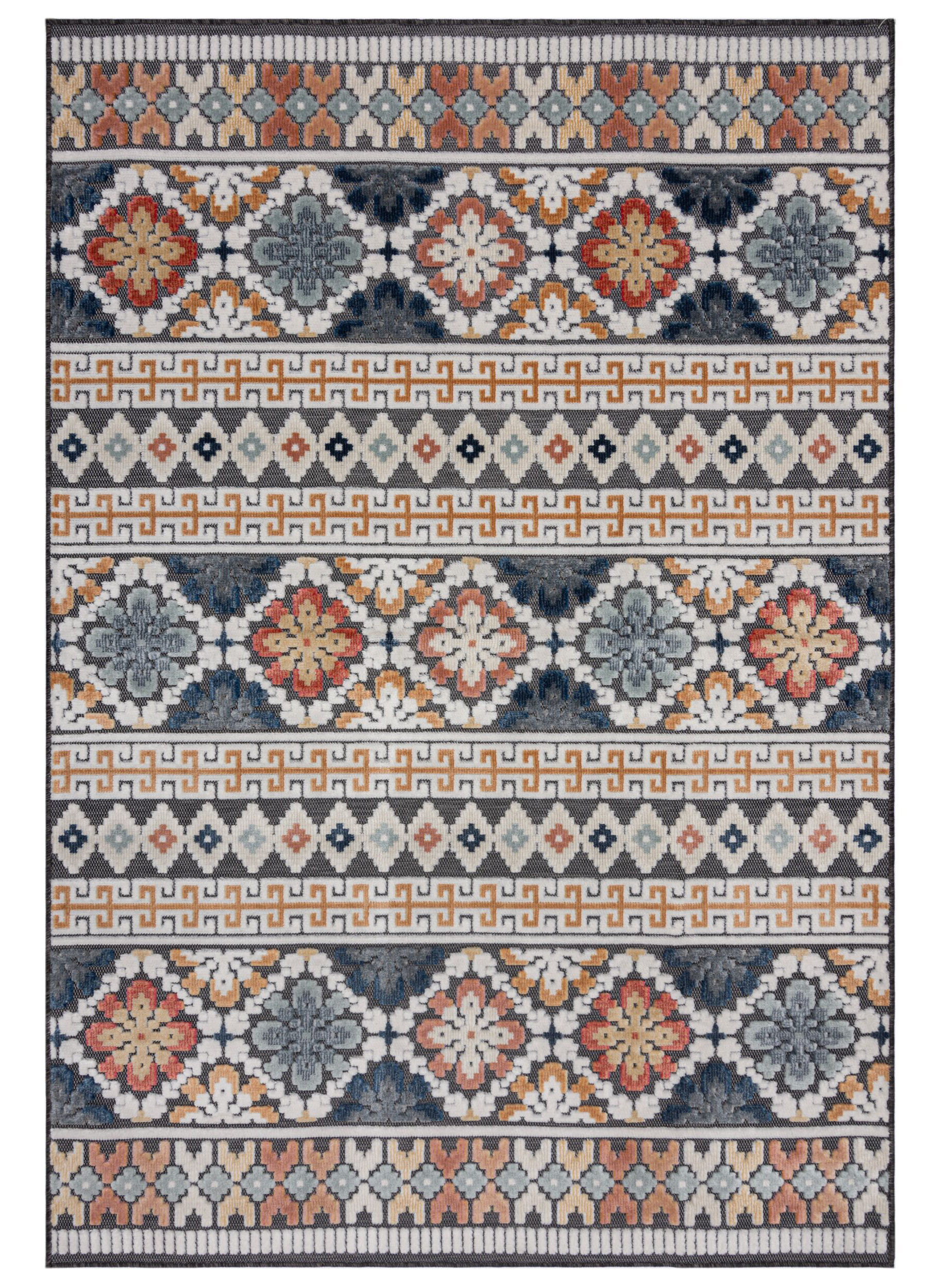 Dywan zewnętrzny Aster 170x120 cm niebieski - zdjęcie 1
