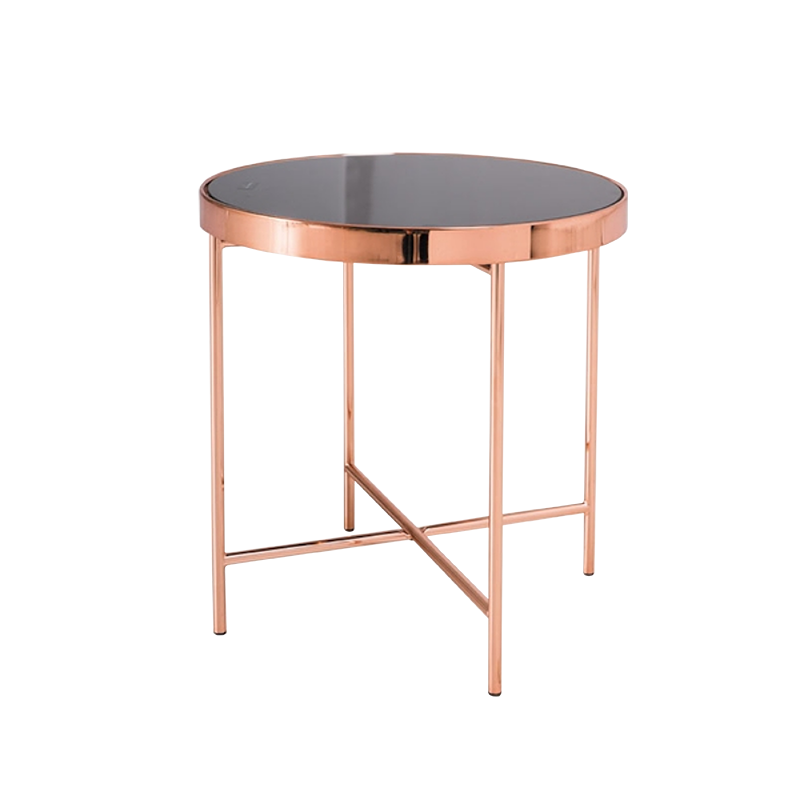 Stolik kawowy Copper średnica 43 cm - zdjęcie 1