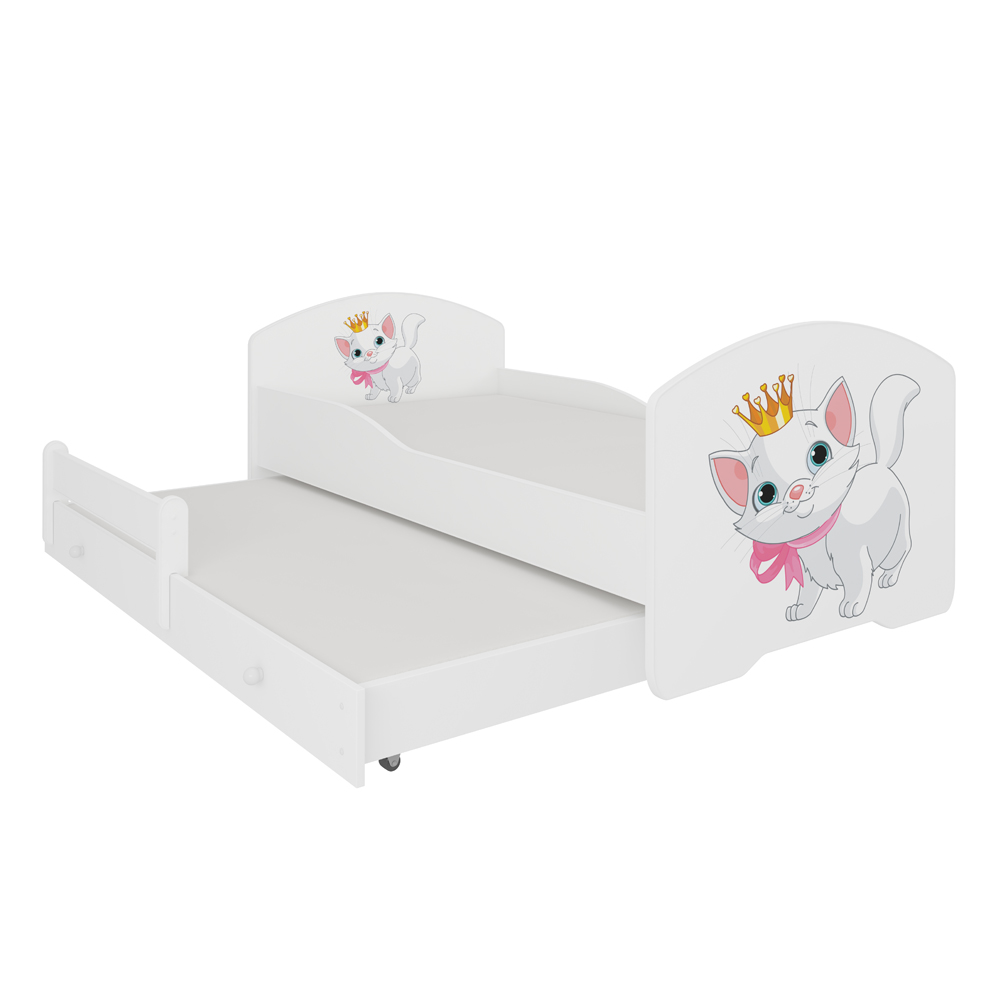 Łóżko dziecięce podwójne Blasius 160x80 cm Kot - zdjęcie 1