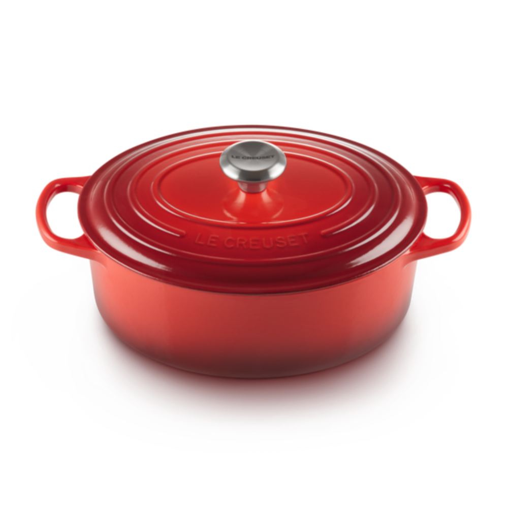 Le Creuset - Brytfanna żeliwna Signature 31 cm czerwona - zdjęcie 1