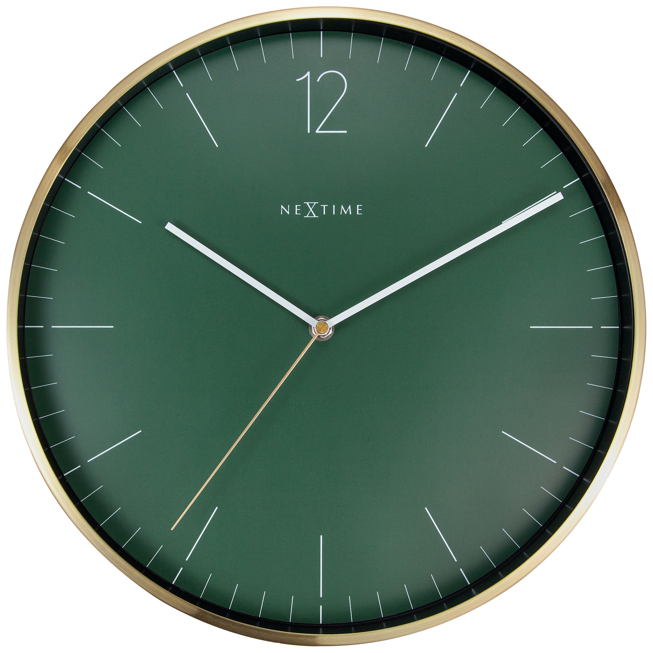 Zegar ścienny Essential 34 cm zielono-złoty - zdjęcie 1