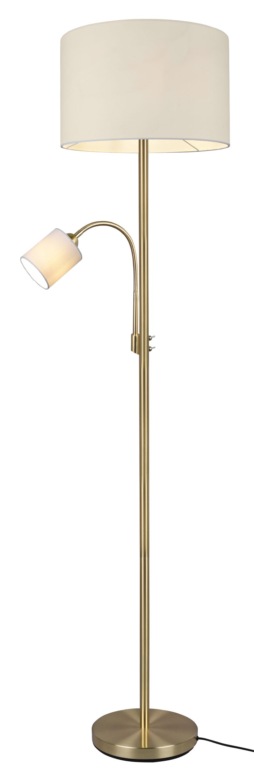 Lampa podłogowa Hotel x2 beżowo-złota - zdjęcie 1