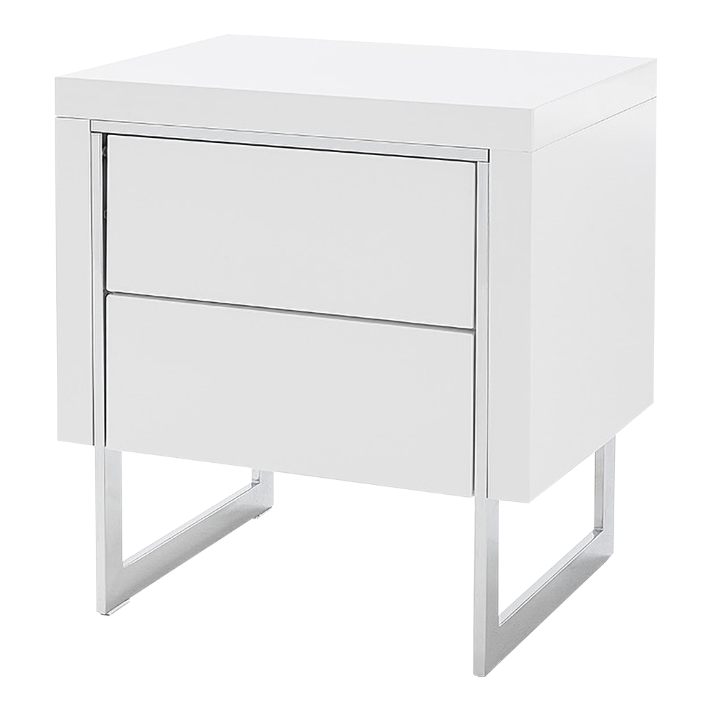 Szafka nocna Malachita ze srebrnymi elementami - zdjęcie 1